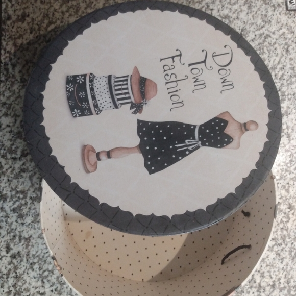 Shabby Chic Hat Box - Picture 2 of 4